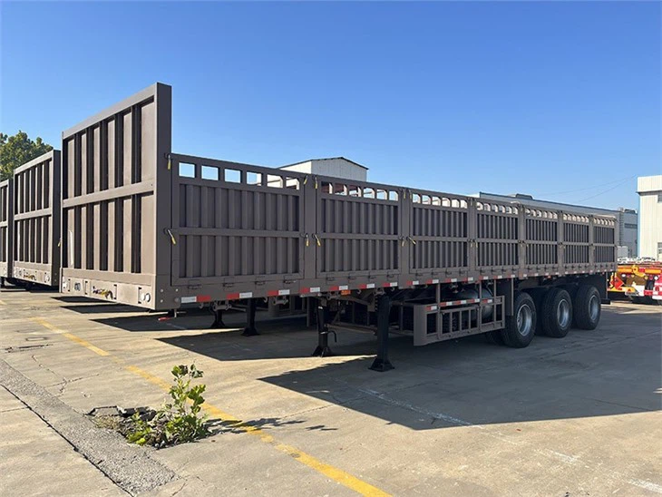 3 Axles Side Wall Semi Trailer